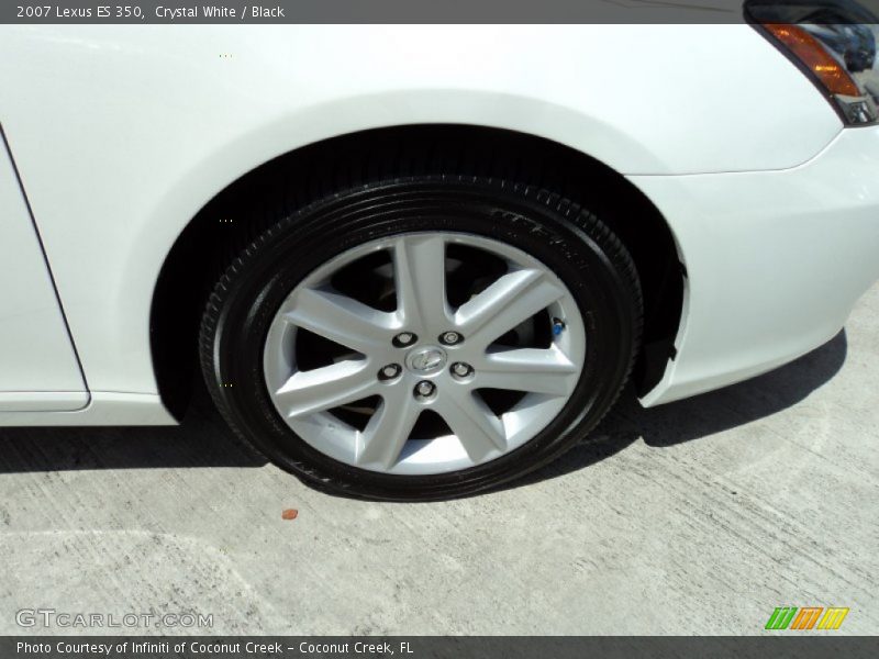 Crystal White / Black 2007 Lexus ES 350