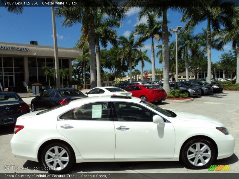 Crystal White / Black 2007 Lexus ES 350