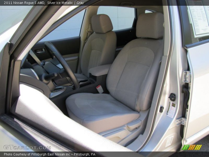 Silver Ice Metallic / Gray 2011 Nissan Rogue S AWD