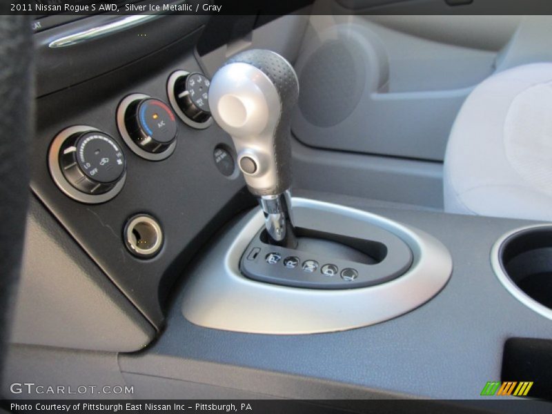 Silver Ice Metallic / Gray 2011 Nissan Rogue S AWD