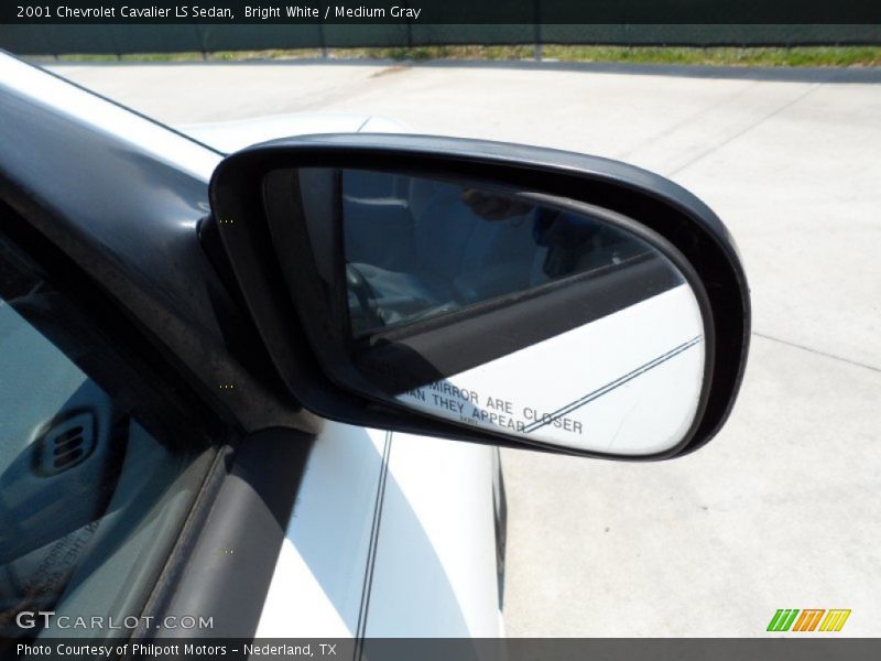 Bright White / Medium Gray 2001 Chevrolet Cavalier LS Sedan