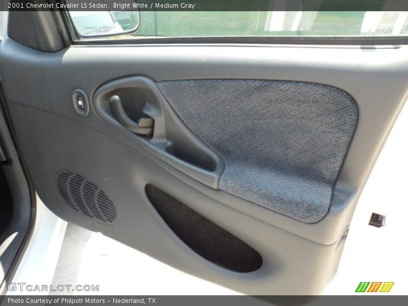 Bright White / Medium Gray 2001 Chevrolet Cavalier LS Sedan