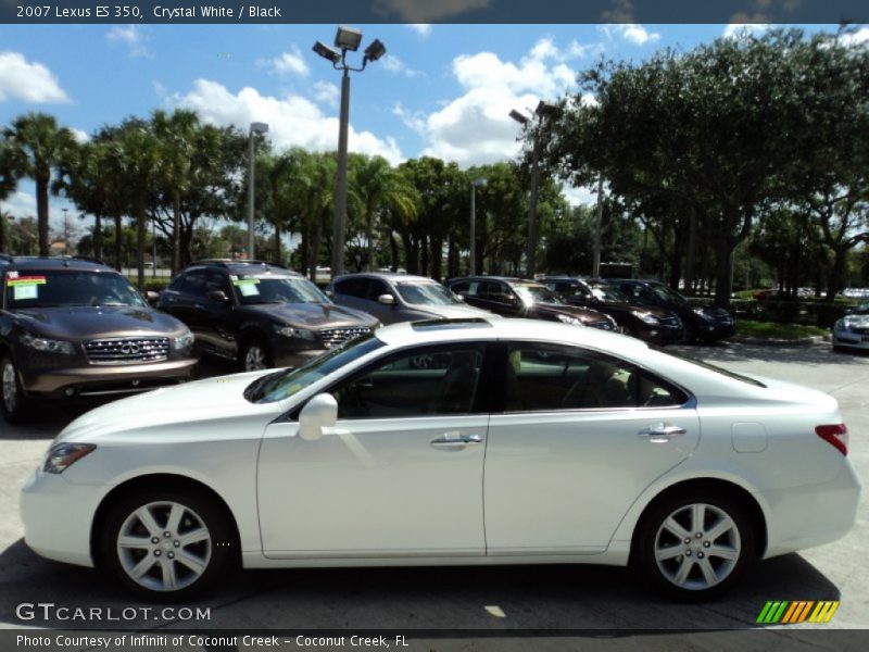 Crystal White / Black 2007 Lexus ES 350