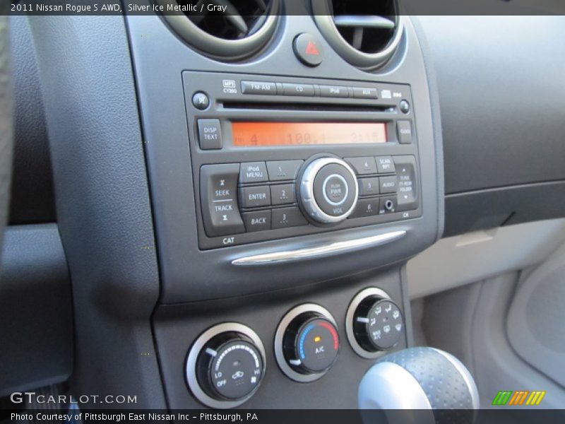 Silver Ice Metallic / Gray 2011 Nissan Rogue S AWD