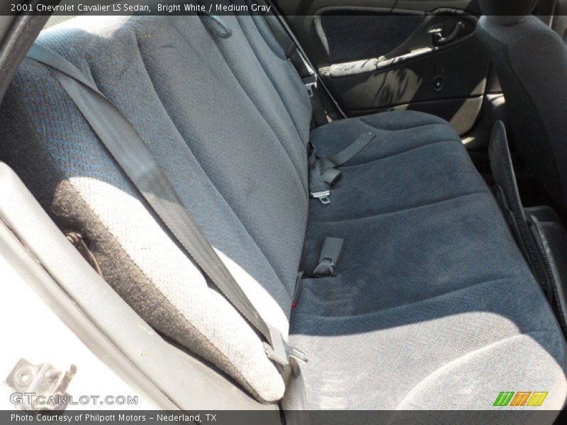 Bright White / Medium Gray 2001 Chevrolet Cavalier LS Sedan