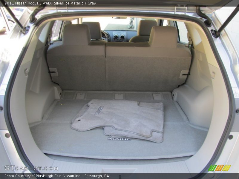Silver Ice Metallic / Gray 2011 Nissan Rogue S AWD