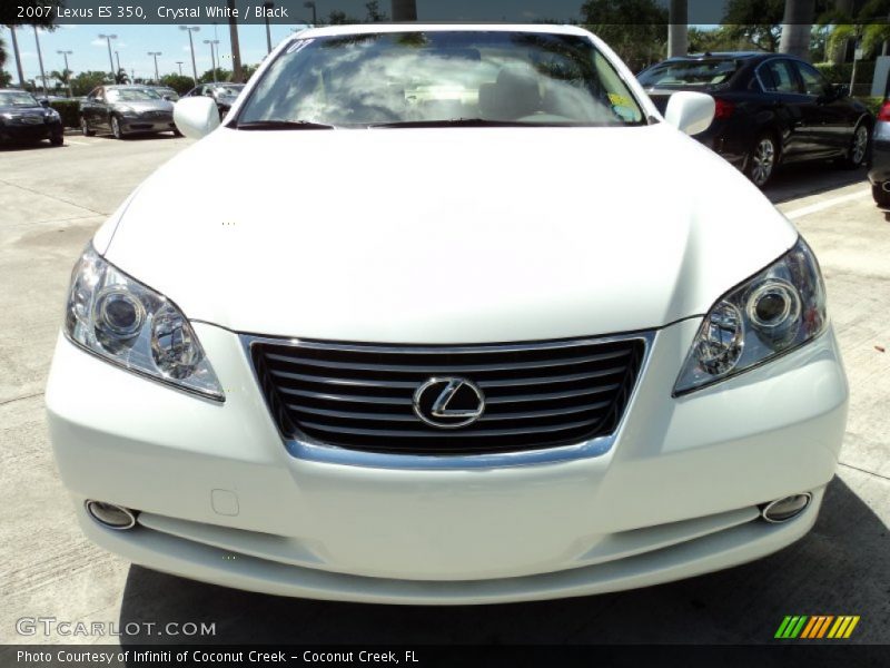 Crystal White / Black 2007 Lexus ES 350