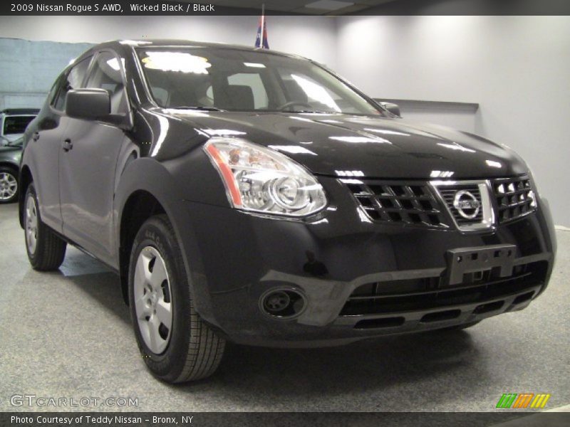 Wicked Black / Black 2009 Nissan Rogue S AWD