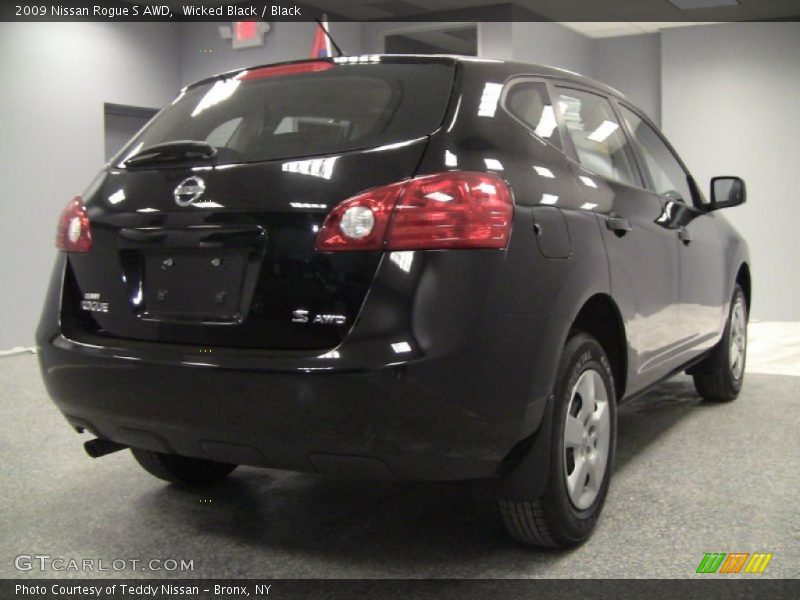 Wicked Black / Black 2009 Nissan Rogue S AWD