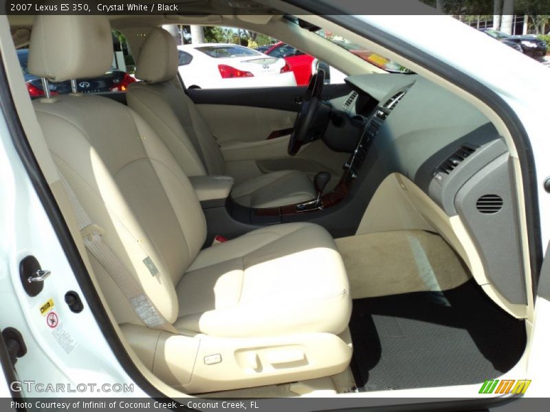 Crystal White / Black 2007 Lexus ES 350