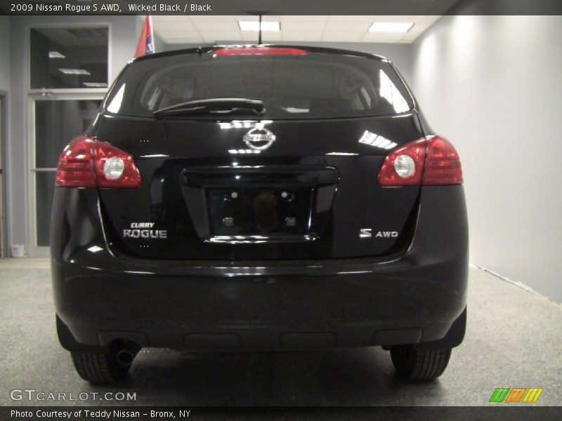 Wicked Black / Black 2009 Nissan Rogue S AWD