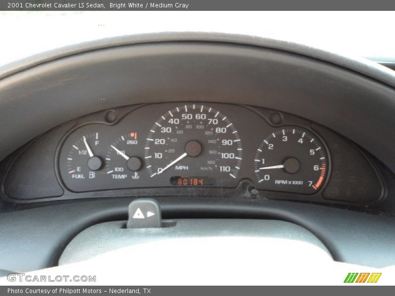  2001 Cavalier LS Sedan LS Sedan Gauges