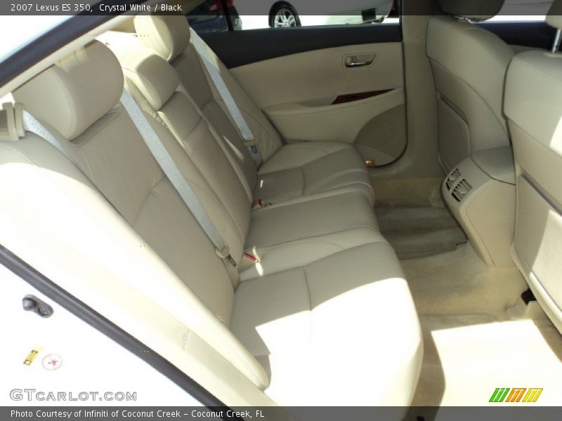 Crystal White / Black 2007 Lexus ES 350