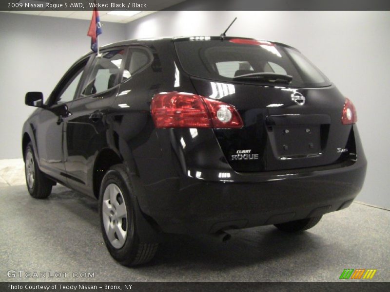 Wicked Black / Black 2009 Nissan Rogue S AWD