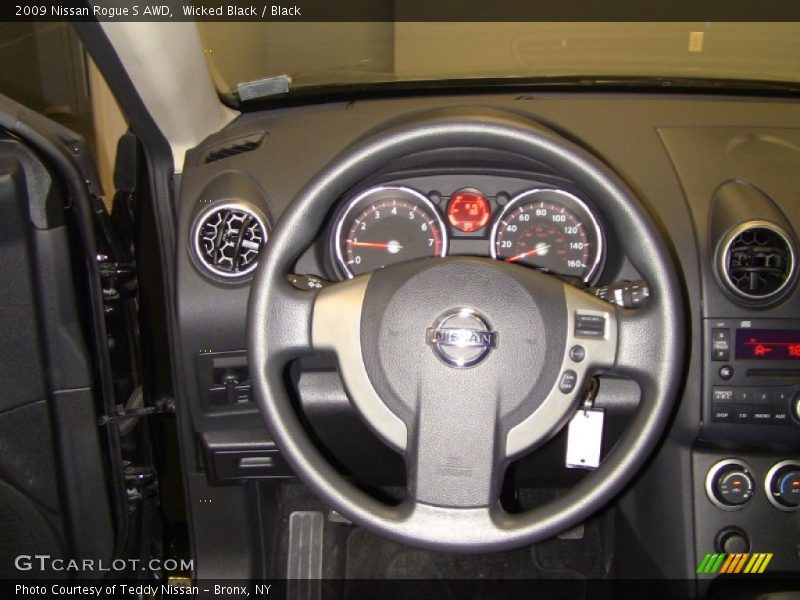 Wicked Black / Black 2009 Nissan Rogue S AWD
