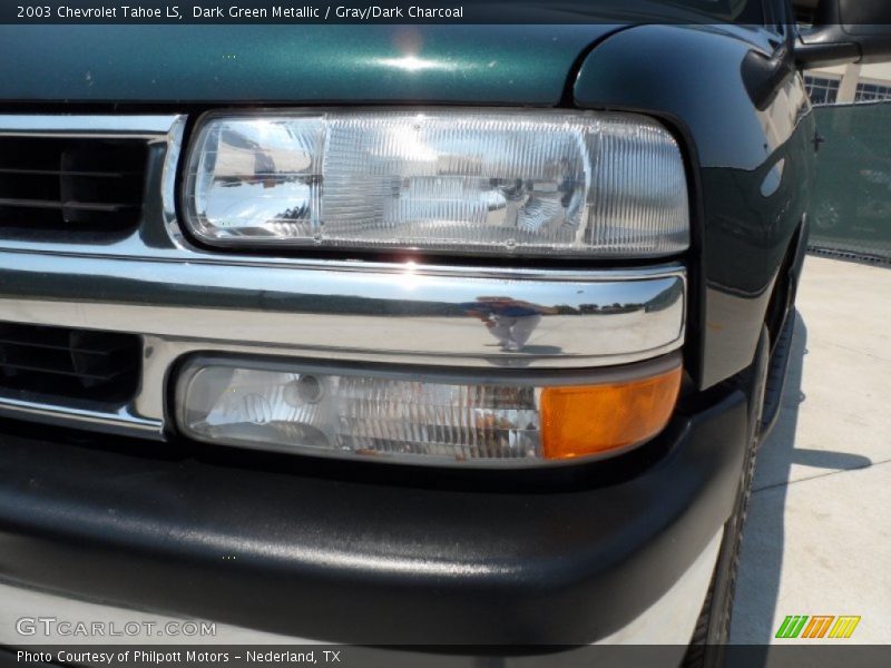 Dark Green Metallic / Gray/Dark Charcoal 2003 Chevrolet Tahoe LS