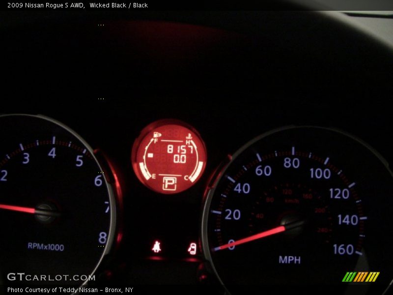 Wicked Black / Black 2009 Nissan Rogue S AWD