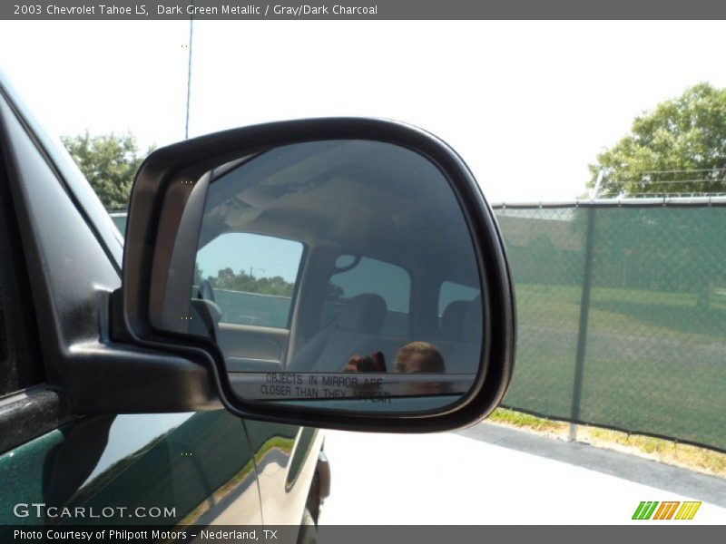 Dark Green Metallic / Gray/Dark Charcoal 2003 Chevrolet Tahoe LS