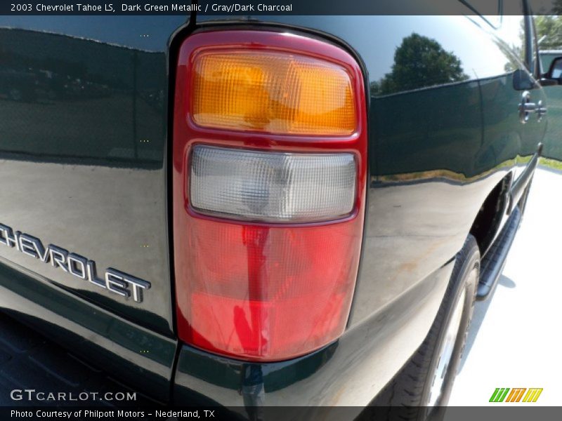 Dark Green Metallic / Gray/Dark Charcoal 2003 Chevrolet Tahoe LS