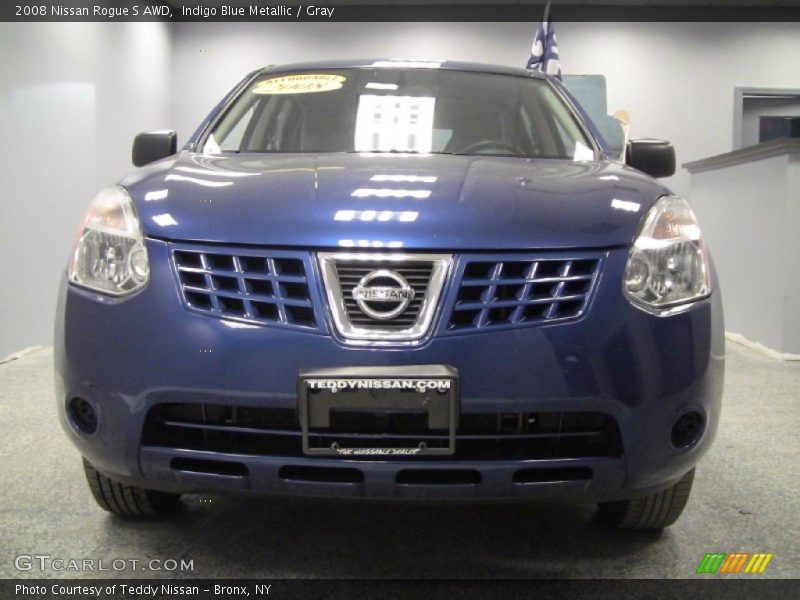 Indigo Blue Metallic / Gray 2008 Nissan Rogue S AWD