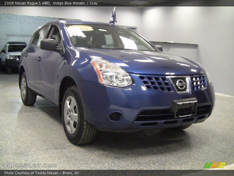 Indigo Blue Metallic / Gray 2008 Nissan Rogue S AWD