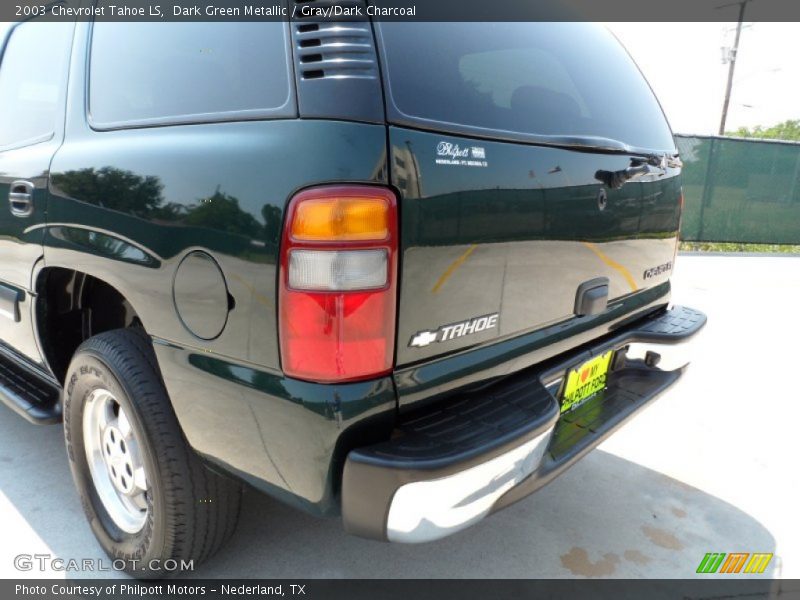 Dark Green Metallic / Gray/Dark Charcoal 2003 Chevrolet Tahoe LS