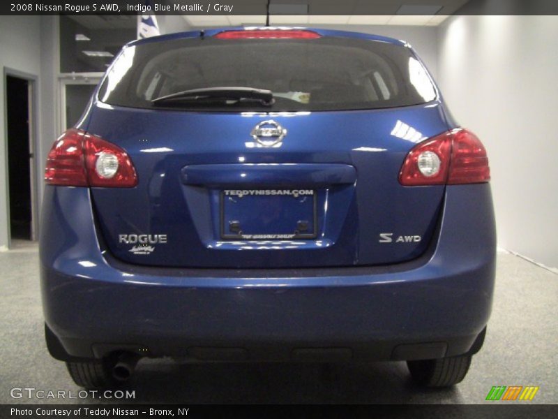 Indigo Blue Metallic / Gray 2008 Nissan Rogue S AWD
