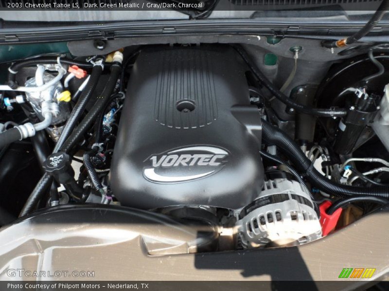 Dark Green Metallic / Gray/Dark Charcoal 2003 Chevrolet Tahoe LS