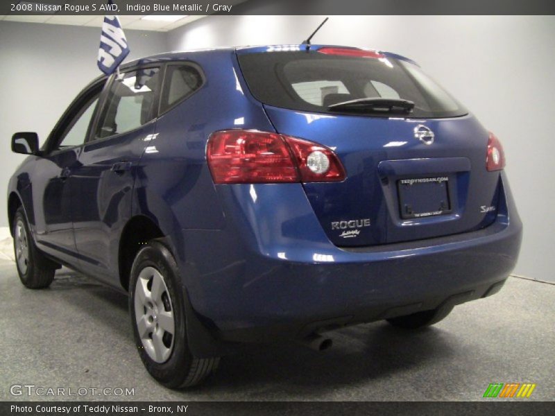 Indigo Blue Metallic / Gray 2008 Nissan Rogue S AWD