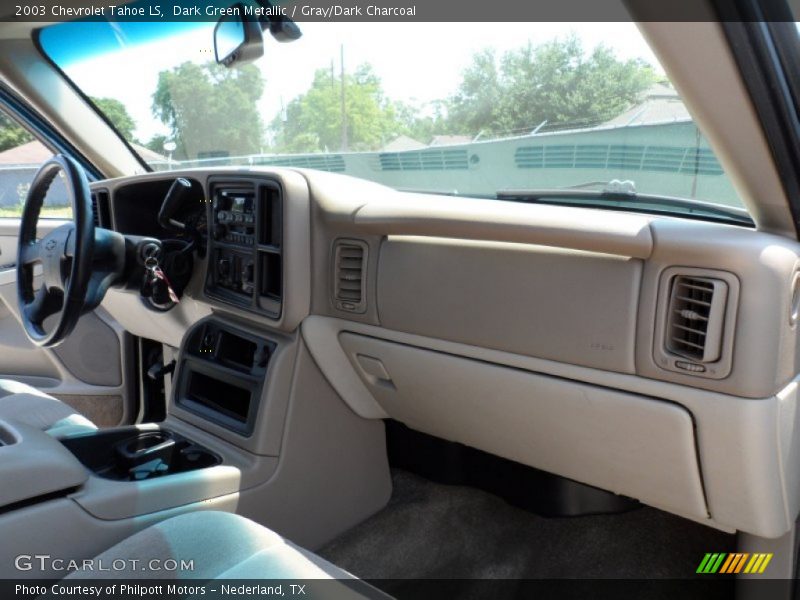 Dark Green Metallic / Gray/Dark Charcoal 2003 Chevrolet Tahoe LS