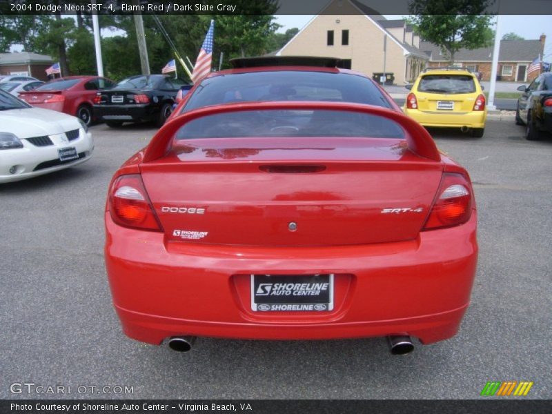 Flame Red / Dark Slate Gray 2004 Dodge Neon SRT-4