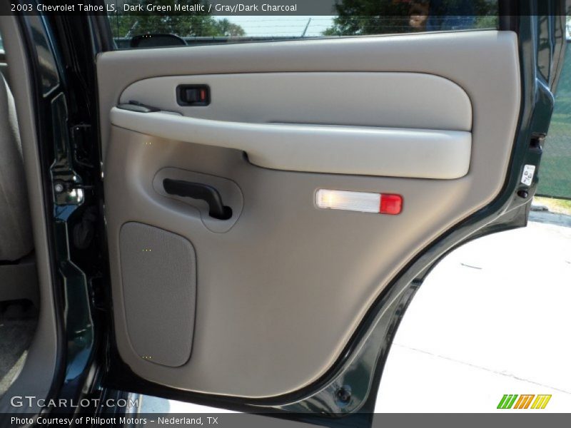 Dark Green Metallic / Gray/Dark Charcoal 2003 Chevrolet Tahoe LS