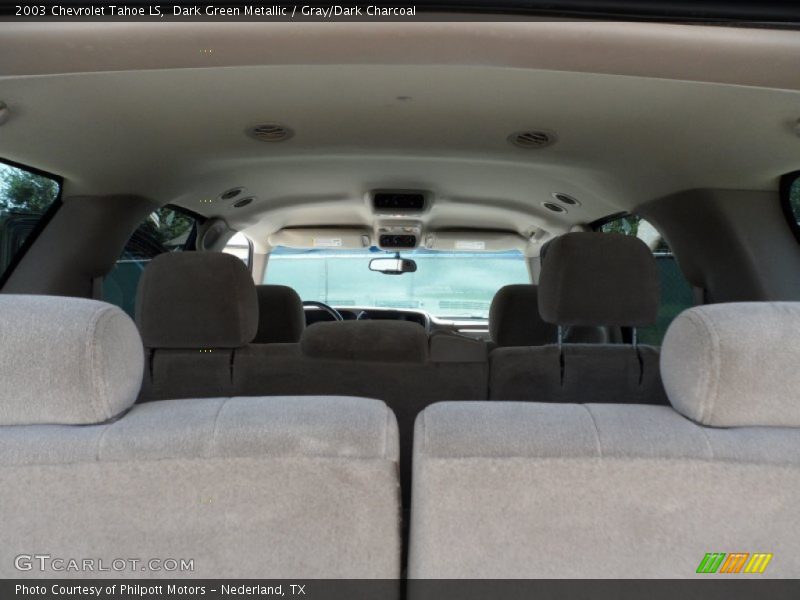 Dark Green Metallic / Gray/Dark Charcoal 2003 Chevrolet Tahoe LS