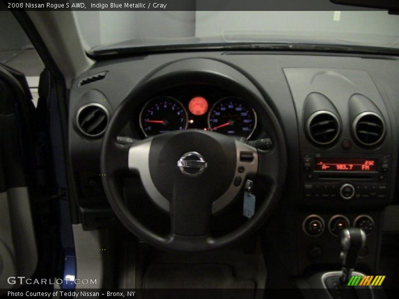 Indigo Blue Metallic / Gray 2008 Nissan Rogue S AWD