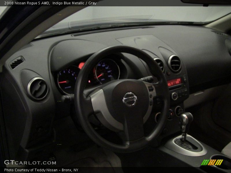 Indigo Blue Metallic / Gray 2008 Nissan Rogue S AWD