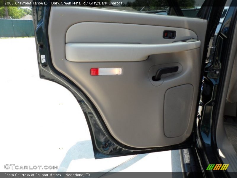 Dark Green Metallic / Gray/Dark Charcoal 2003 Chevrolet Tahoe LS