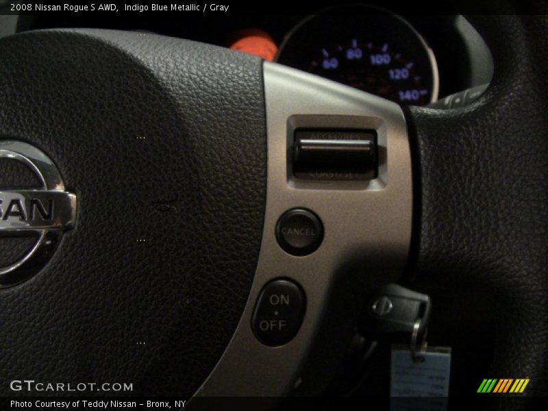 Indigo Blue Metallic / Gray 2008 Nissan Rogue S AWD