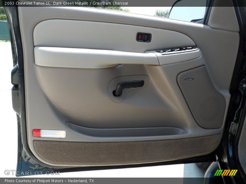 Dark Green Metallic / Gray/Dark Charcoal 2003 Chevrolet Tahoe LS