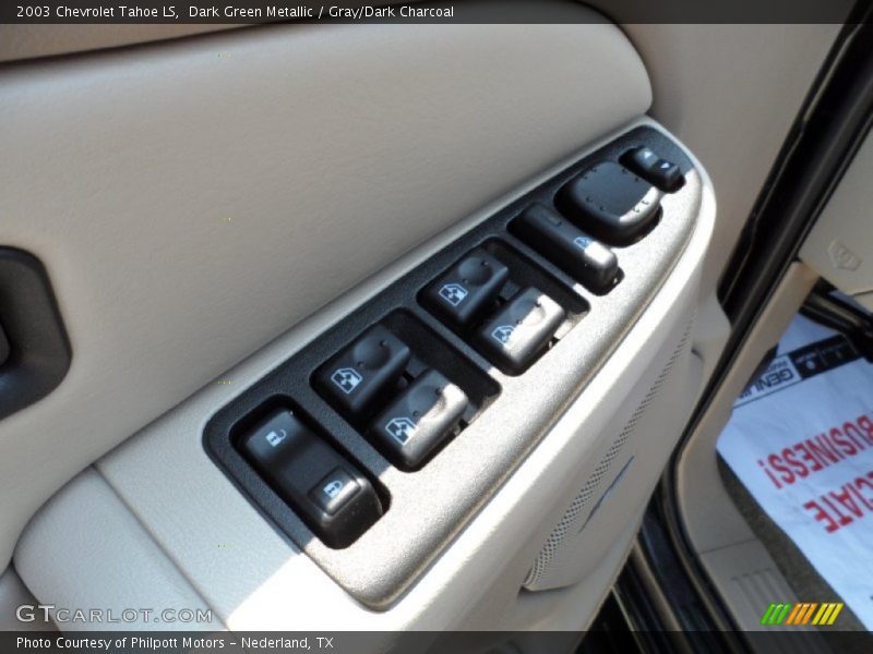 Dark Green Metallic / Gray/Dark Charcoal 2003 Chevrolet Tahoe LS