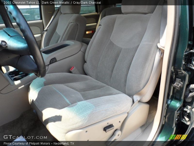 Dark Green Metallic / Gray/Dark Charcoal 2003 Chevrolet Tahoe LS