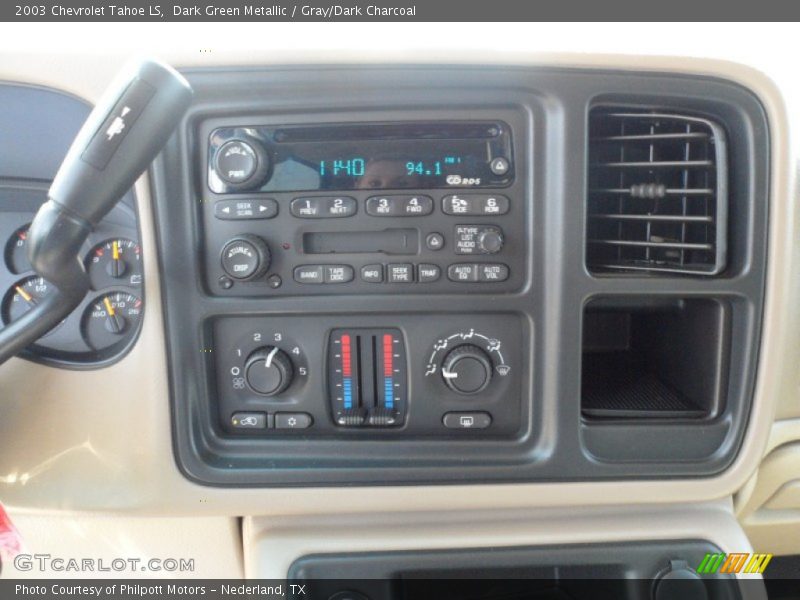 Dark Green Metallic / Gray/Dark Charcoal 2003 Chevrolet Tahoe LS
