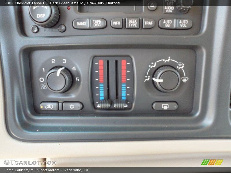 Dark Green Metallic / Gray/Dark Charcoal 2003 Chevrolet Tahoe LS