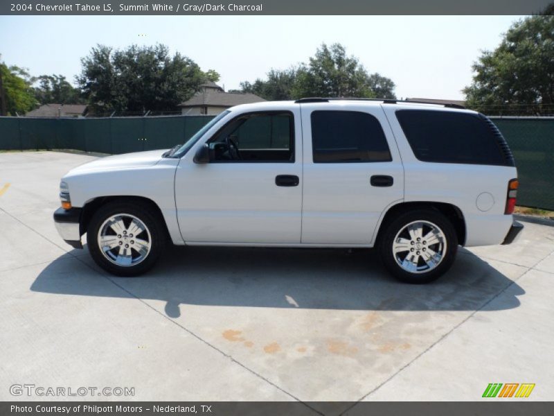 Summit White / Gray/Dark Charcoal 2004 Chevrolet Tahoe LS
