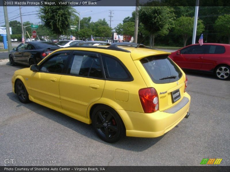 Vivid Yellow / Off Black 2003 Mazda Protege 5 Wagon