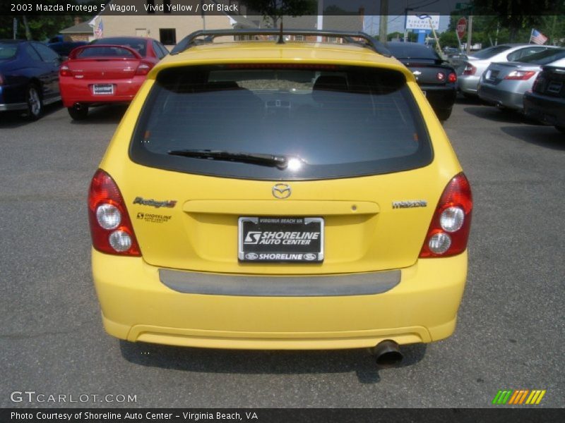 Vivid Yellow / Off Black 2003 Mazda Protege 5 Wagon