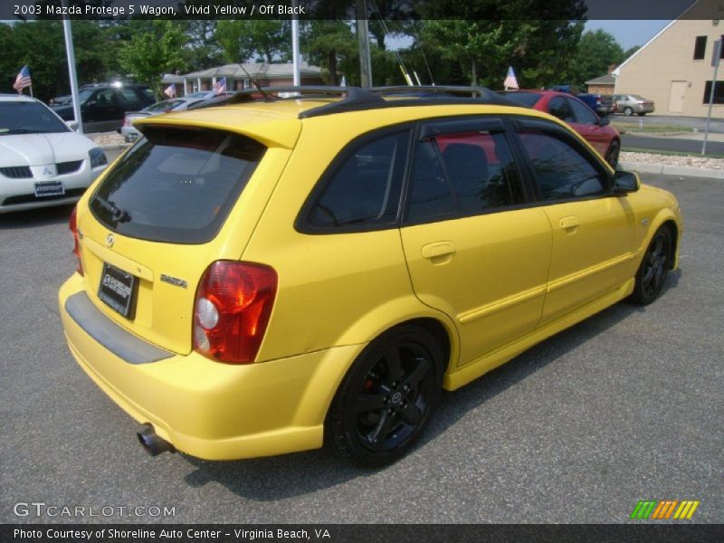 Vivid Yellow / Off Black 2003 Mazda Protege 5 Wagon