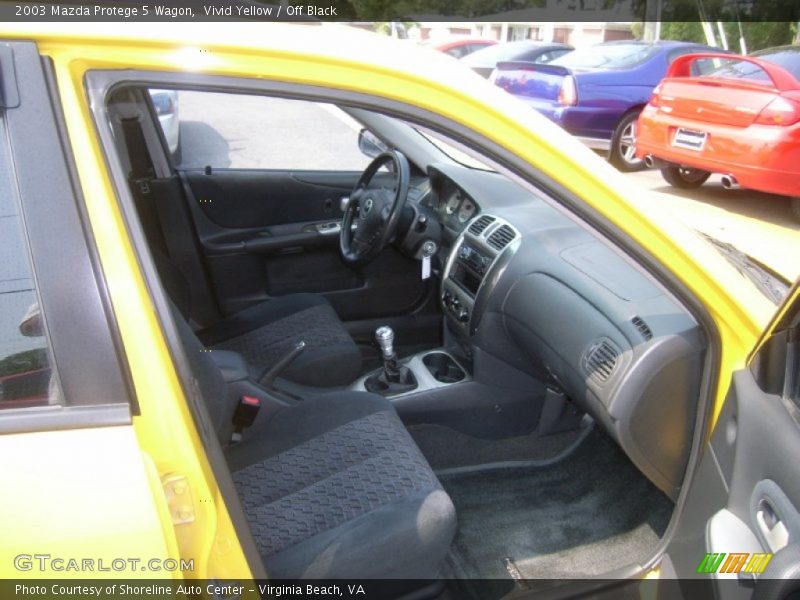 Vivid Yellow / Off Black 2003 Mazda Protege 5 Wagon