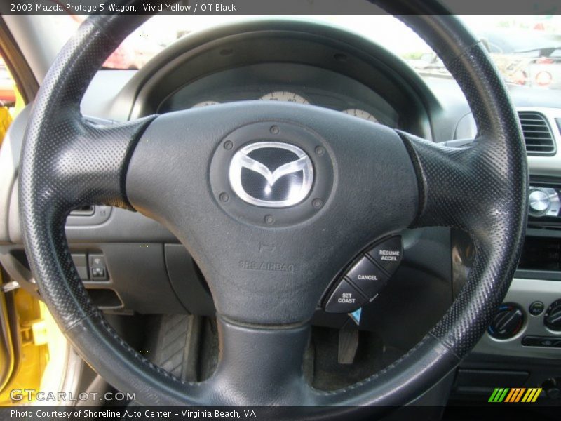 Vivid Yellow / Off Black 2003 Mazda Protege 5 Wagon