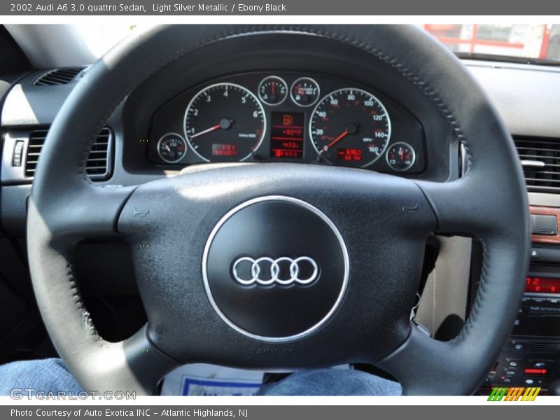 Light Silver Metallic / Ebony Black 2002 Audi A6 3.0 quattro Sedan