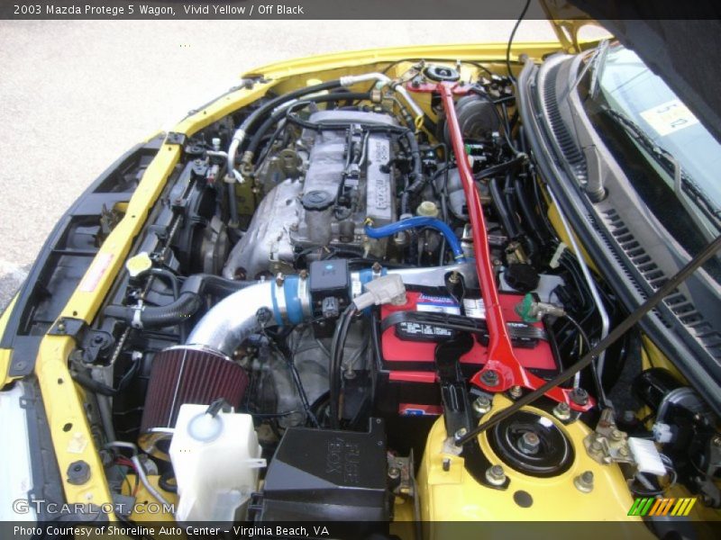 Vivid Yellow / Off Black 2003 Mazda Protege 5 Wagon